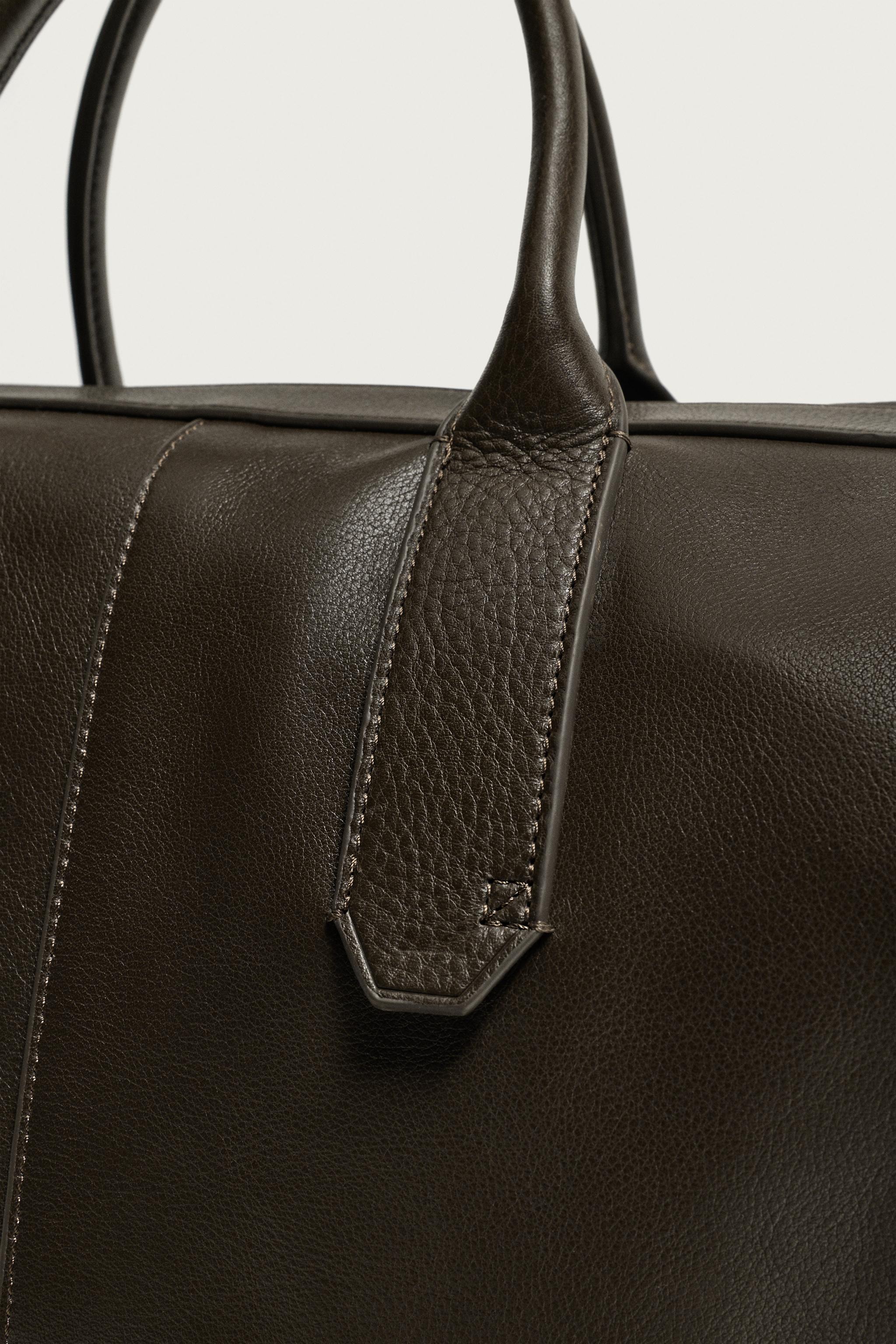 LEATHER SHOPPER BAG